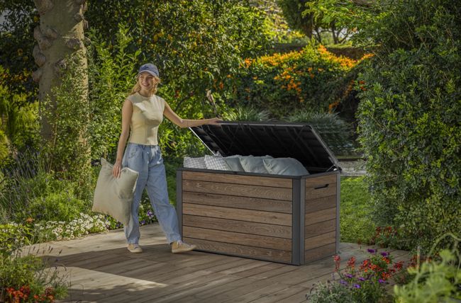 Ontario 575L Aufbewahrungsbox  - Walnuss