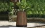 Self Watering Rosewood Brown Conical Tall Planter - Keter US