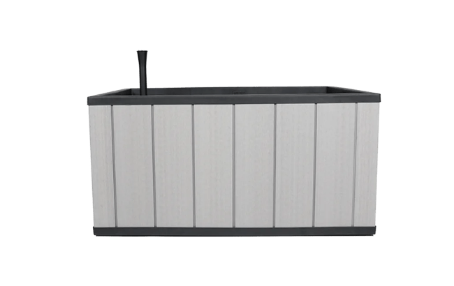 עציץ סוקויה בינוני - אפור