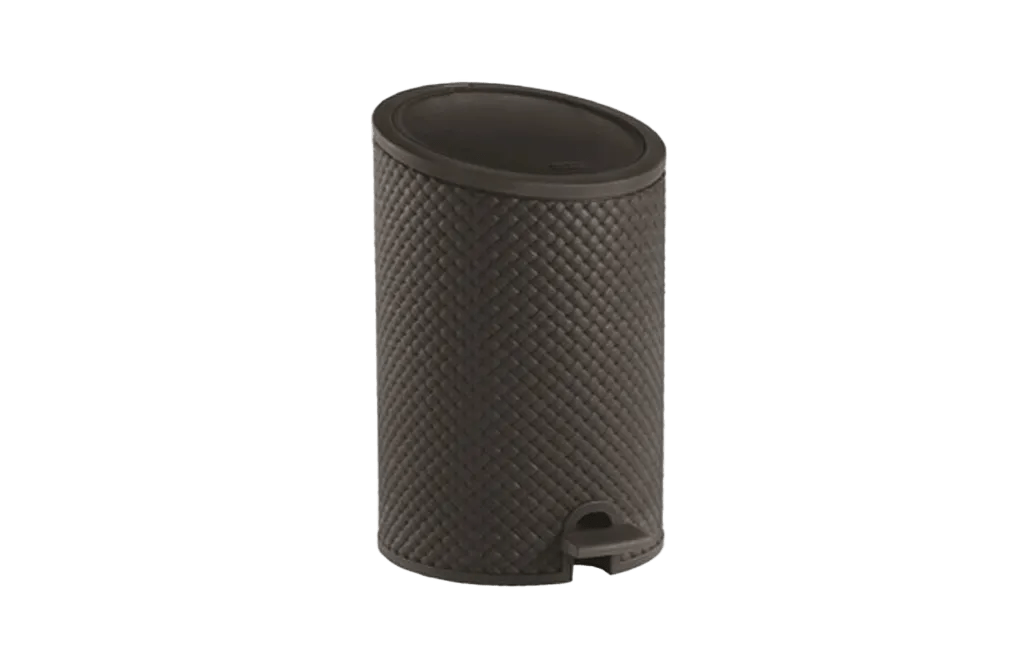 פח פדל דמוי ראטן 8 ליטר - שחור