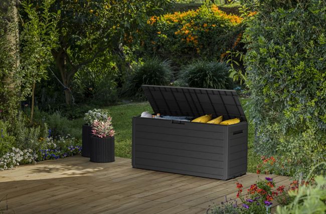 Atlas 71 Gallon Storage Deck Box Graphite - Keter US