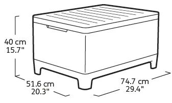 Scandi Linea Opbergtafel -