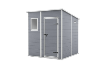Caseta de exterior Manor Pent 6x6 - 183,5x185x200,6 cm y 3,1m2 - Gris - Casetas medianas