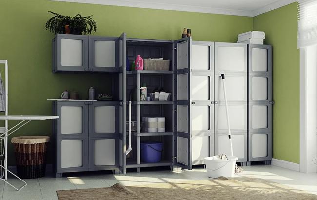 ארון שירות מודולייז צר  - אפור בהיר thumbnail