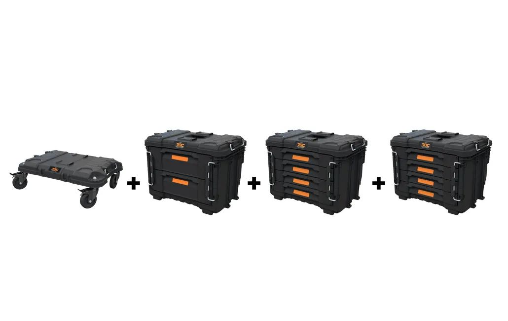עגלת כלים ניידת מקצועית + 10 מגירות ROC