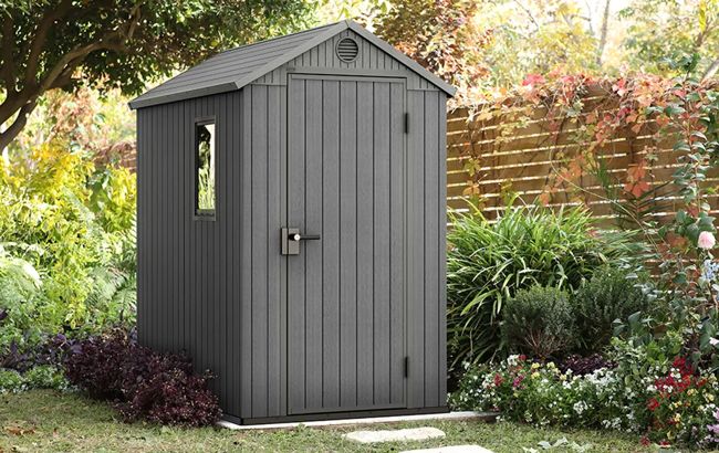 Buy Darwin Medium Grey 4x6 Storage Shed - Keter Canada