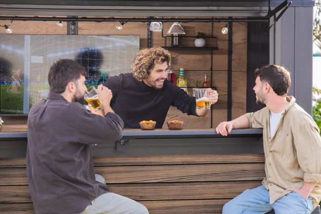 Signature Outdoor Garden Bar - Rosewood