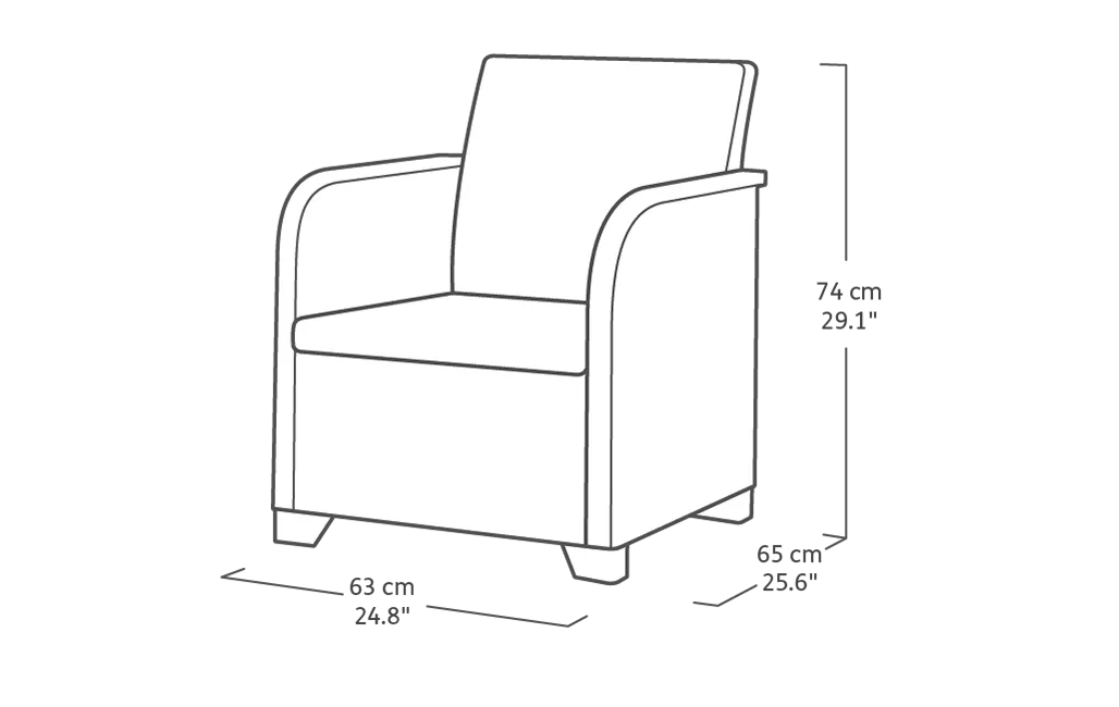 Rosalie 5 seater lounge set with storage table - Graphite
