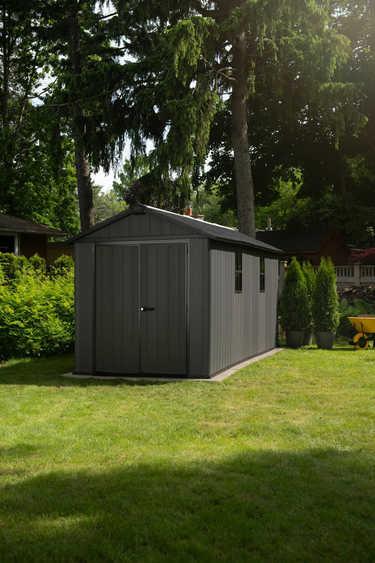 Caseta de exterior Newton Plus 7515 - 230x476x246 cm y 10 m2