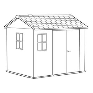 Caseta de exterior Newton Plus 759 - 230x287x246 cm y 5,7 m2