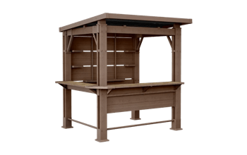 Signature 7.5x6.5 Bar Gazebo - Pine Brown - Gazebos