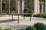 Mesa comedor de exterior Porto extensible 155–233x94x75 cm - Marrón