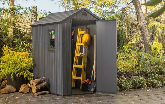 Buy Darwin Medium Grey 4x6 Storage Shed - Keter Canada