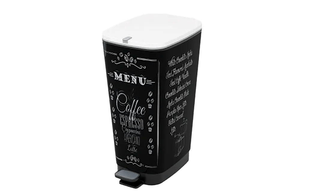 פח אשפה שיק עם פדל 50 ליטר - 