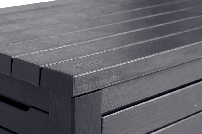 ארגז אחסון נורטווד 625 ליטר - אפור גרפיט