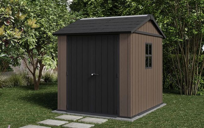 Caseta de exterior Newton Plus 757/775 - 230X224X246 cm y 4,4m2 - Marrón