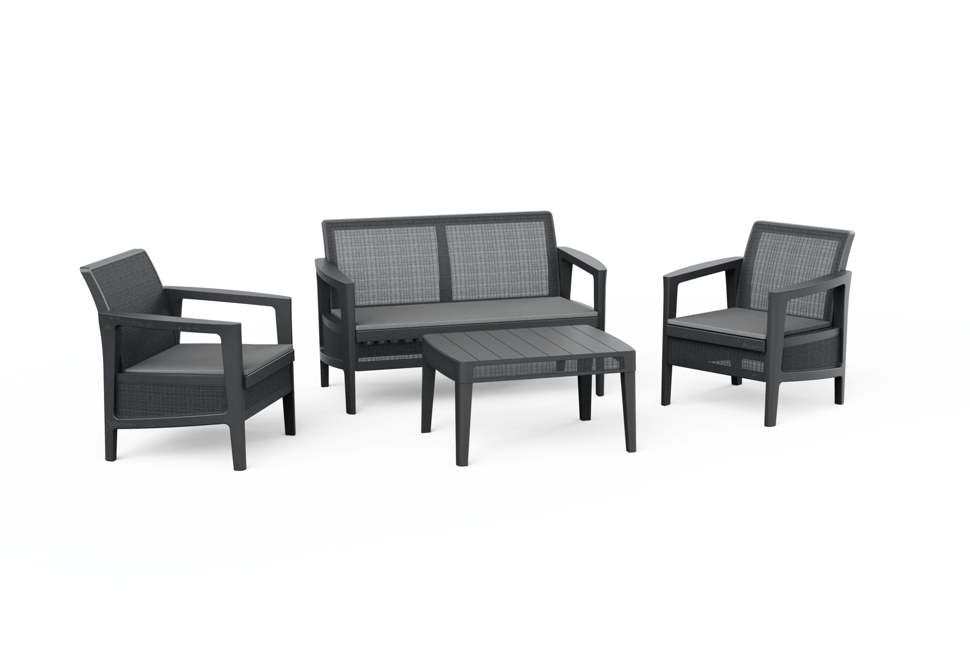 Atlas Linea 4 Seater Lounge Set - Graphite