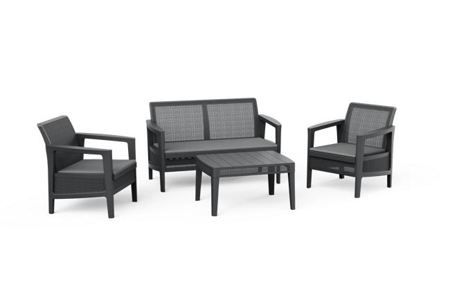 Atlas Linea 4 Seater Lounge Set - Graphite