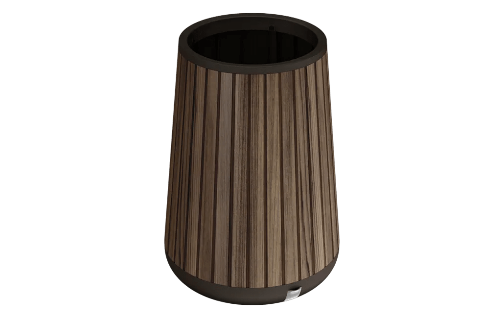 Signature Conical Tall Planter - Rosewood Brown