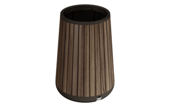 Signature Conical Tall Planter - Rosewood Brown - Garden Beds