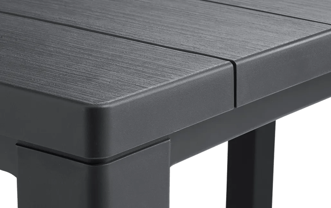 Table Julie 6 places - Anthracite