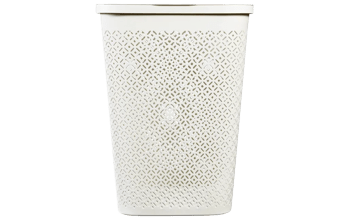 סל כביסה טרצו 55 ליטר - לבן - סלי כביסה