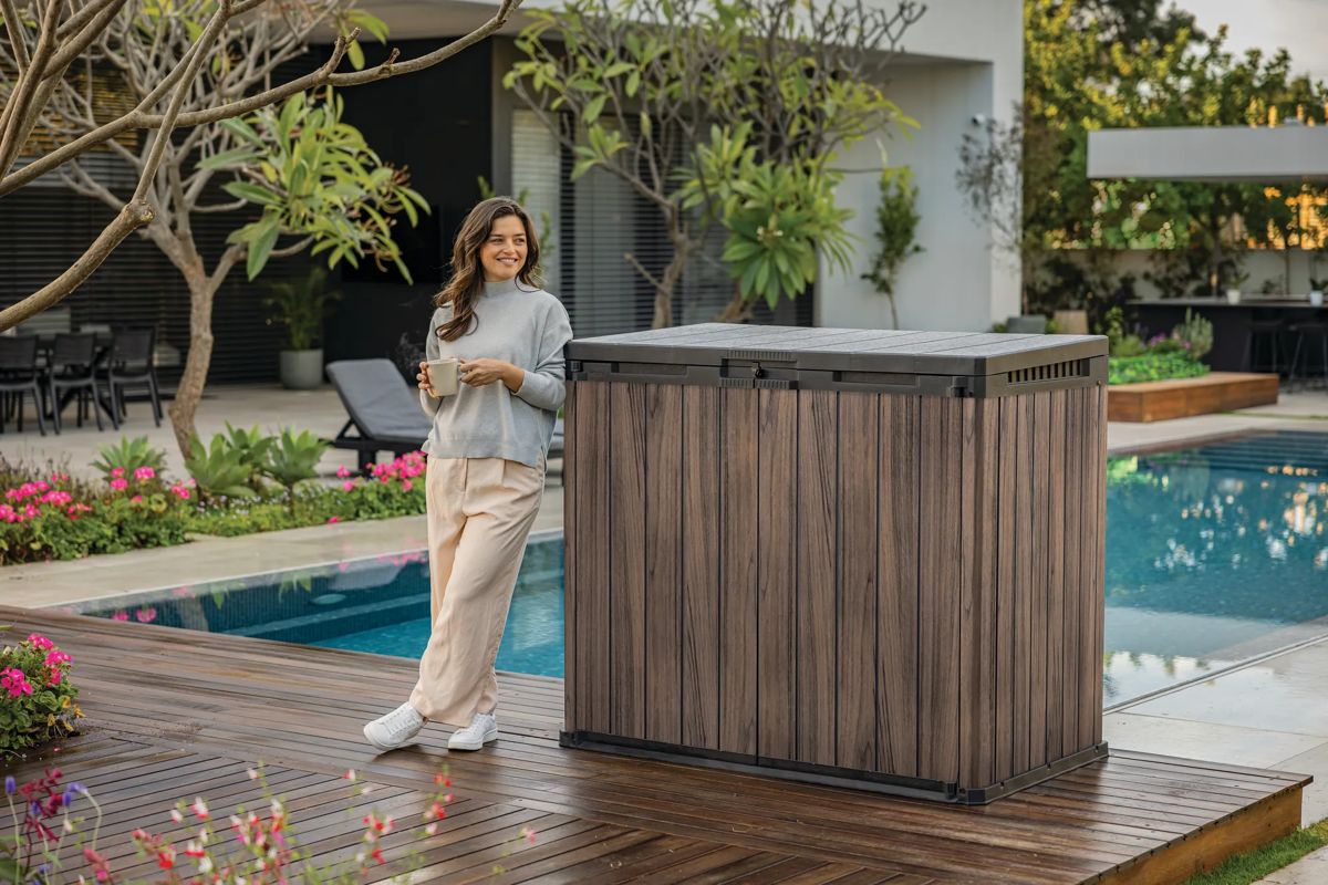 Signature 1150L Horizontal Storage Shed - Rosewood