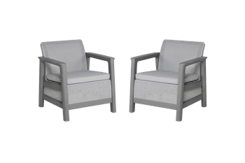 Scandi Linea Loungestoel - 2 stuks - - Tuinmeubelen