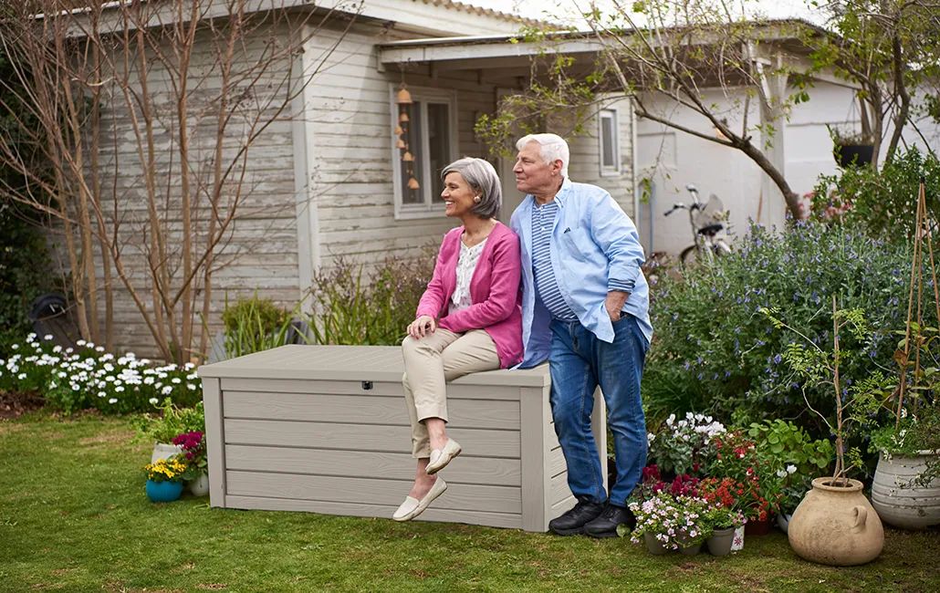 150 Gallon Outdoor Storage Box Westwood Beige - Keter US