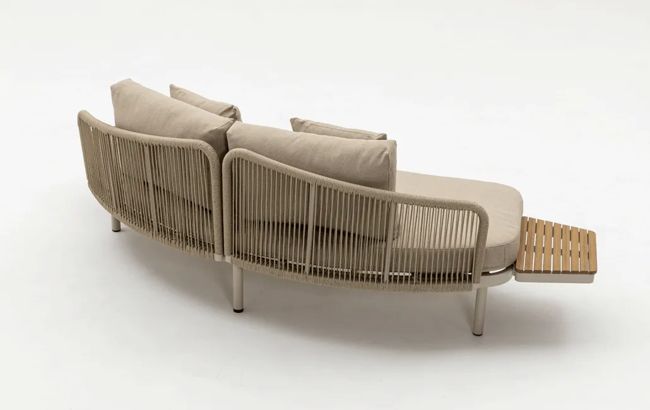 ספת רביצה מרקש + 2 שולחנות צד  - בז