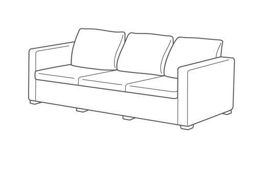 Salta 3 Seater Settee Outdoor Sofa - Graphite - Keter US