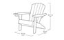 Sillón de exterior Alpine Adirondack 80x93x93 cm - Blanco