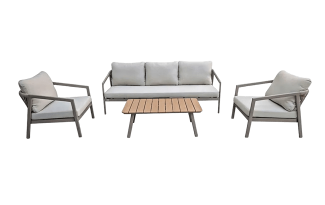 סט מערכת ישיבה תלת מושבי פיגי חבלים - קפוצ'ינו