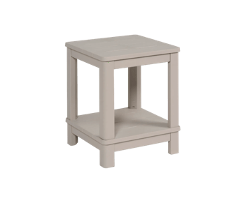 Troy Deluxe Bijzettafel - 40,5x40,5cm - Soft Beige - Tuinmeubelen