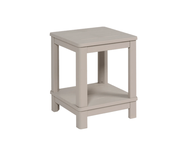 Troy Deluxe Bijzettafel - 40,5x40,5cm - Soft Beige