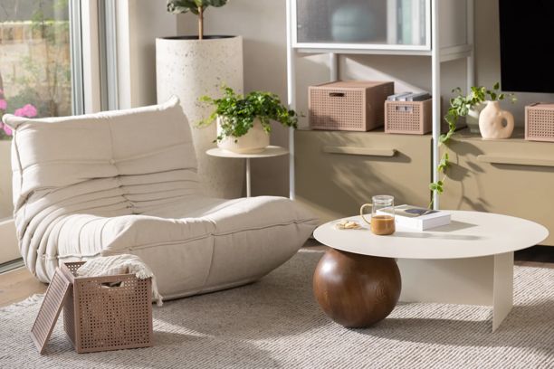 Kaya Opbergmand 7L - Warm Taupe - Opbergmanden