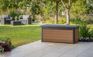 Arcón de exterior Cortina 151,7x72x70 cm y 570L  - Marrón madera