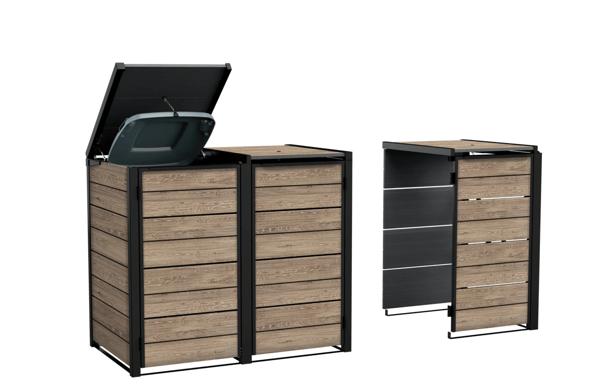 Signature Hide Away Containerberging - 3x240L - Ashwood