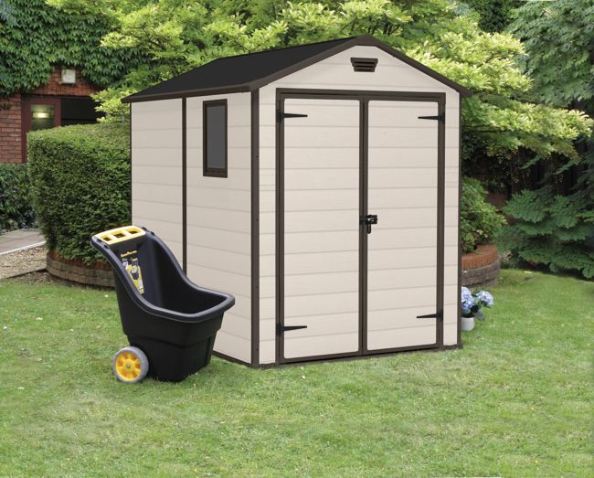 Manor Shed 6x8ft Double Door  - Brown