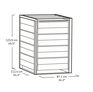 Hide Away 96 Gallon Single Trash Can Shed - Brown - Keter US