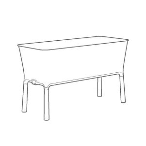 Graphite Splendor 31.7 Gallon Elevated Garden Bed - Keter US