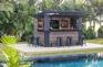Signature 9x7 Outdoor Bar Shed - Walnut Brown- Keter US