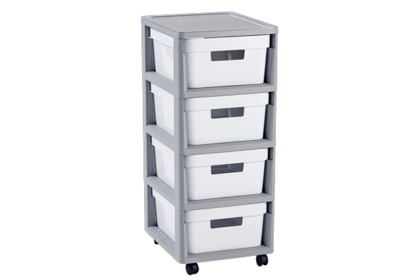 Infinity Ladesysteem 4x11L - Wit - Opbergen
