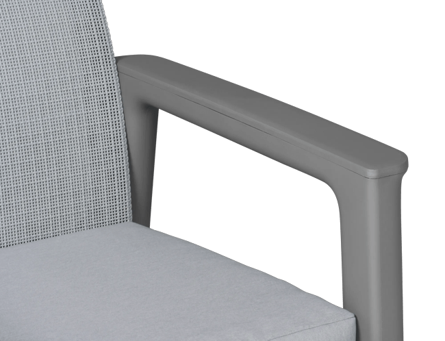 Conjunto de exterior de 4 plazas Scandi con mesa de almacenamiento - 