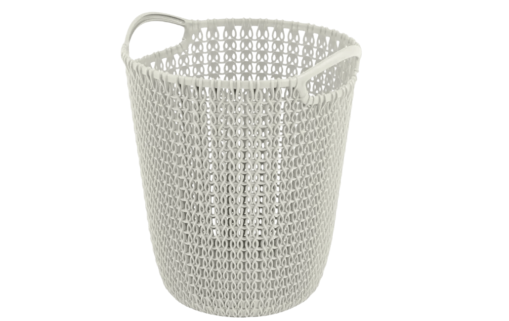 סל ניירות 7 ליטר סרוג (דגם KNIT 7L) -  - לבן