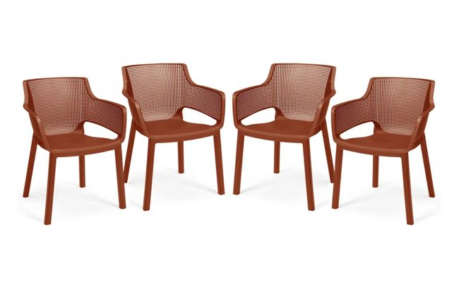 Pack de 4 sillas de exterior Elisa