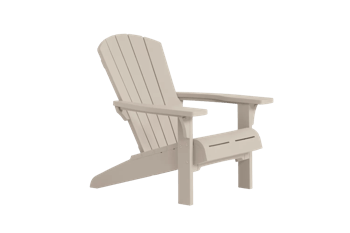 Troy Adirondack Tuinstoel - 81x93x96,5cm - Soft Beige - Tuinmeubelen