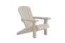 Troy Adirondack Tuinstoel - 81x93x96,5cm - Soft Beige