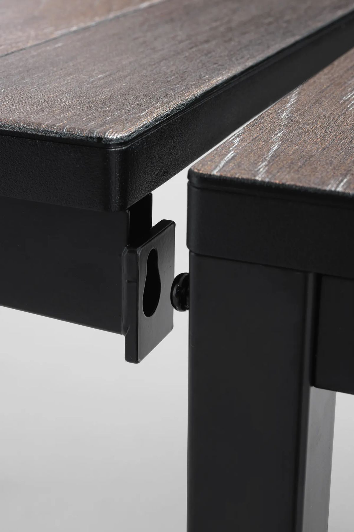Mesa comedor de exterior Porto extensible 155–233x94x75 cm - Marrón