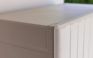 Armario bajo de exterior Groove - 98x45x80cm. - Beige